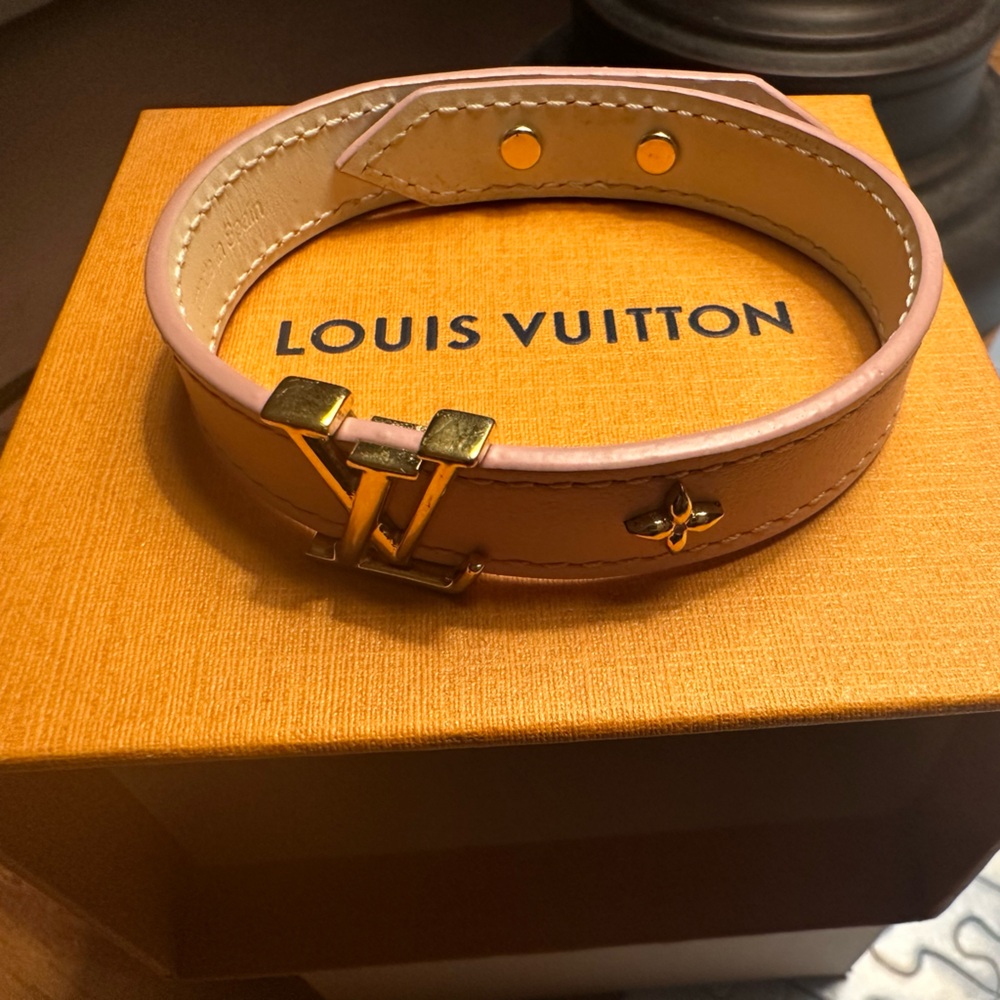 Louis Vuitton leather bracelet